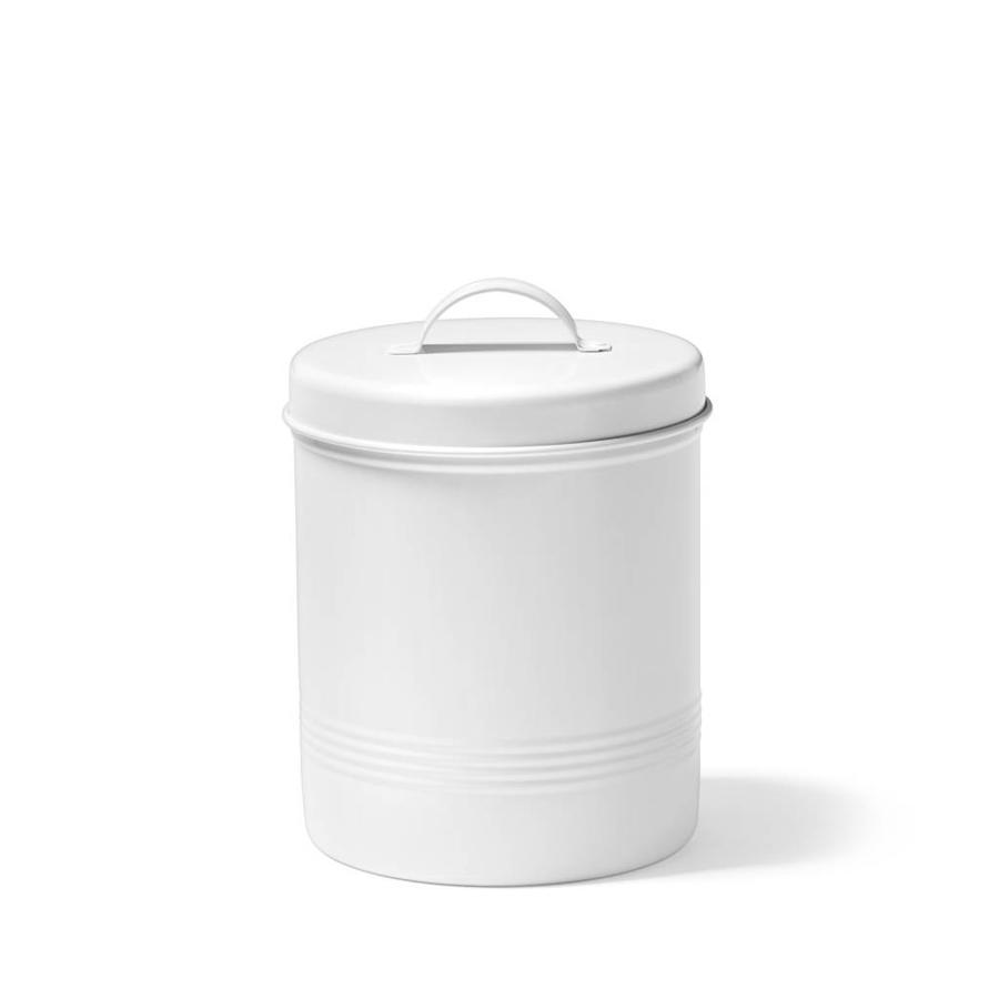 1.6 litres White Metal Food Container